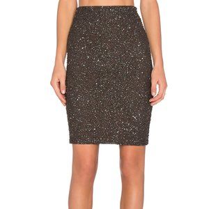 Alice + Olivia Ramos Army Embellished Skirt